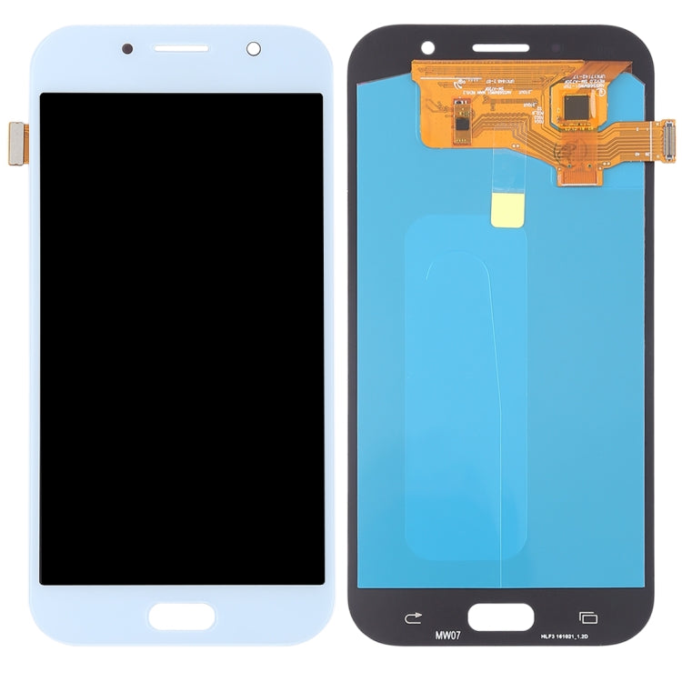 OLED LCD Screen for Galaxy A7 (2017), A720F, A720F/DS with Digitizer Full Assembly (Blue) - LCD Screen by buy2fix | Online Shopping UK | buy2fix