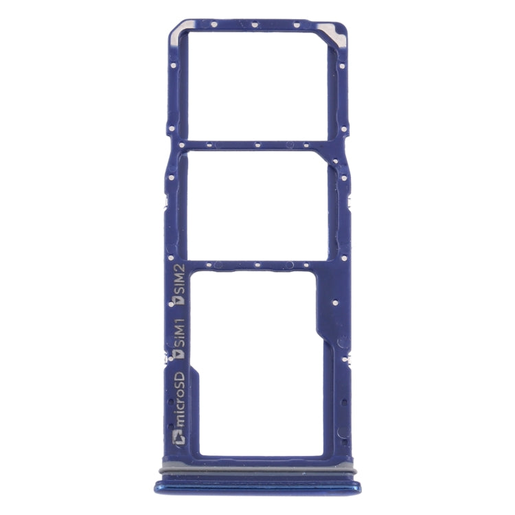 For Samsung Galaxy A9 (2018) SM-A920 SIM Card Tray + SIM Card Tray + Micro SD Card Tray (Blue) - Card Tray by buy2fix | Online Shopping UK | buy2fix