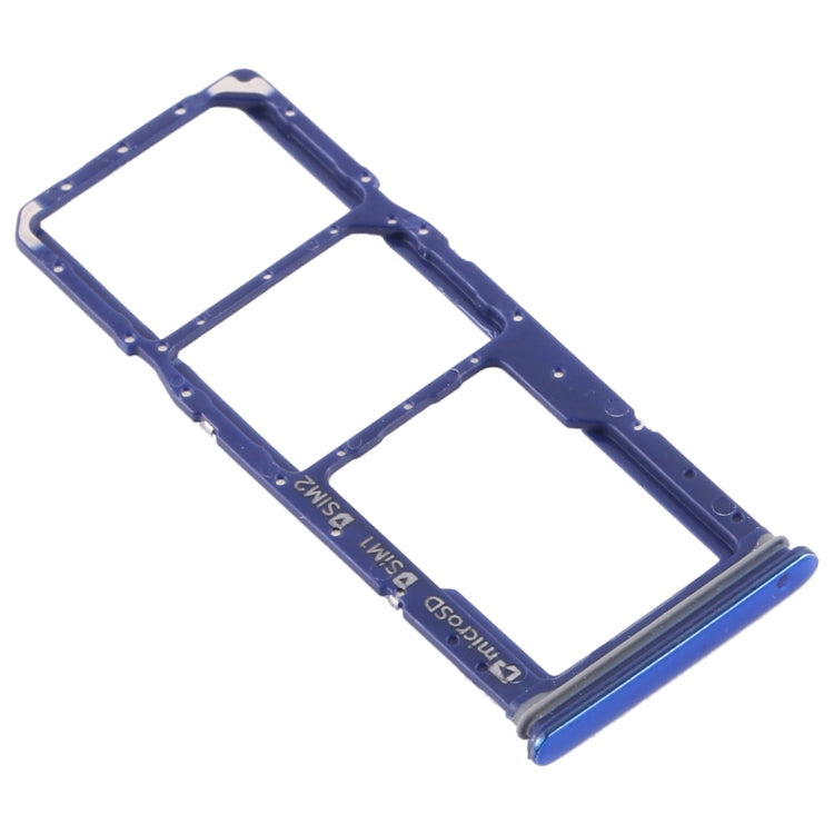 For Samsung Galaxy A9 (2018) SM-A920 SIM Card Tray + SIM Card Tray + Micro SD Card Tray (Blue) - Card Tray by buy2fix | Online Shopping UK | buy2fix