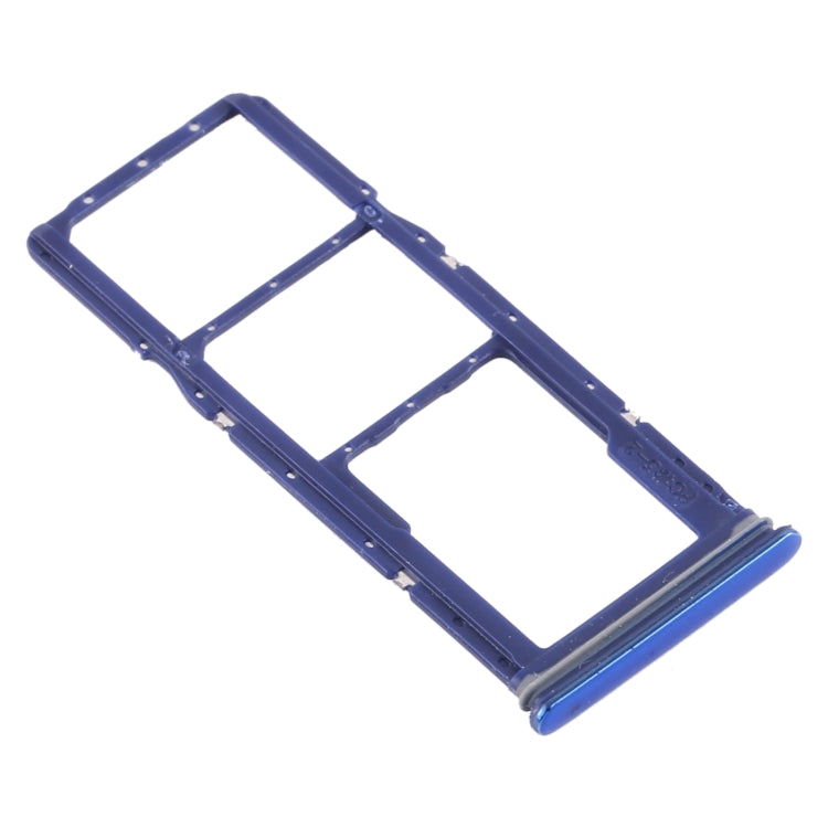 For Samsung Galaxy A9 (2018) SM-A920 SIM Card Tray + SIM Card Tray + Micro SD Card Tray (Blue) - Card Tray by buy2fix | Online Shopping UK | buy2fix