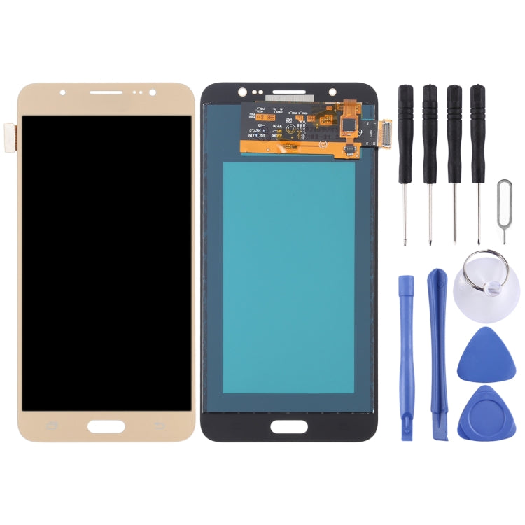TFT LCD Screen for Galaxy J7 (2016) / On 8, J710F / J710FN / J710M / J710MN / J7108 With Digitizer Full Assembly (Gold) - LCD Screen by buy2fix | Online Shopping UK | buy2fix