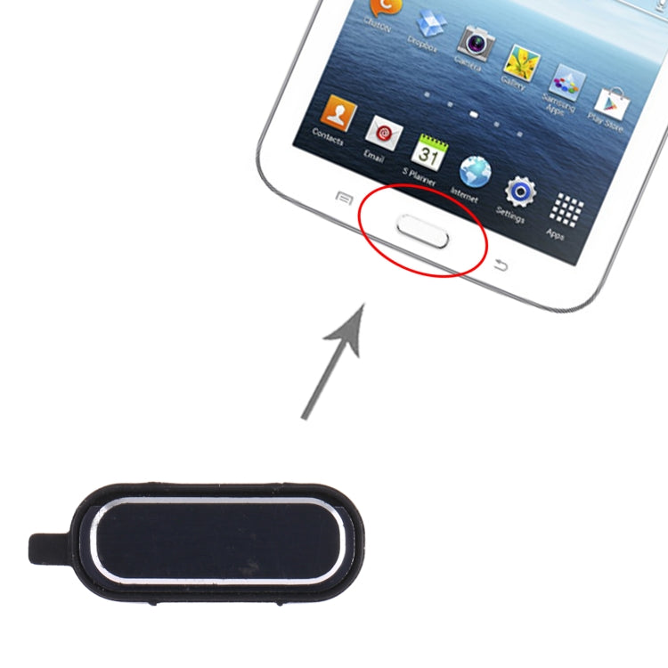Home Key for Samsung Galaxy Tab 3 7.0 SM-T210/T211/T217(Black) - Home key & Side Key by buy2fix | Online Shopping UK | buy2fix