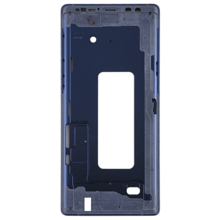 For Galaxy Note9 Front Housing LCD Frame Bezel (Blue) - Frame Bezel Plate by buy2fix | Online Shopping UK | buy2fix