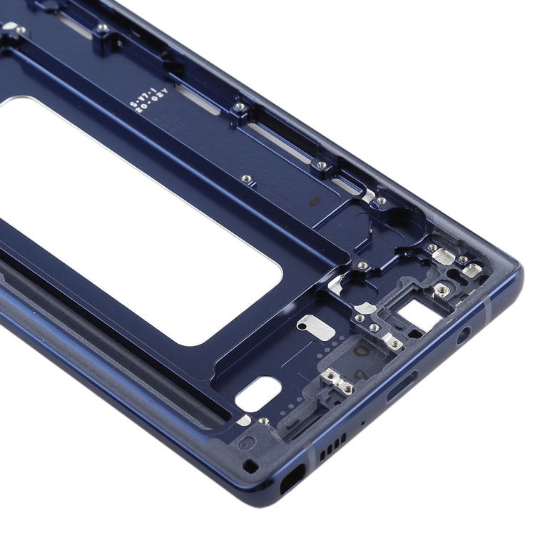 For Galaxy Note9 Front Housing LCD Frame Bezel (Blue) - Frame Bezel Plate by buy2fix | Online Shopping UK | buy2fix