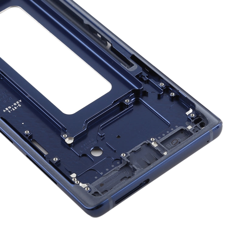 For Galaxy Note9 Front Housing LCD Frame Bezel (Blue) - Frame Bezel Plate by buy2fix | Online Shopping UK | buy2fix