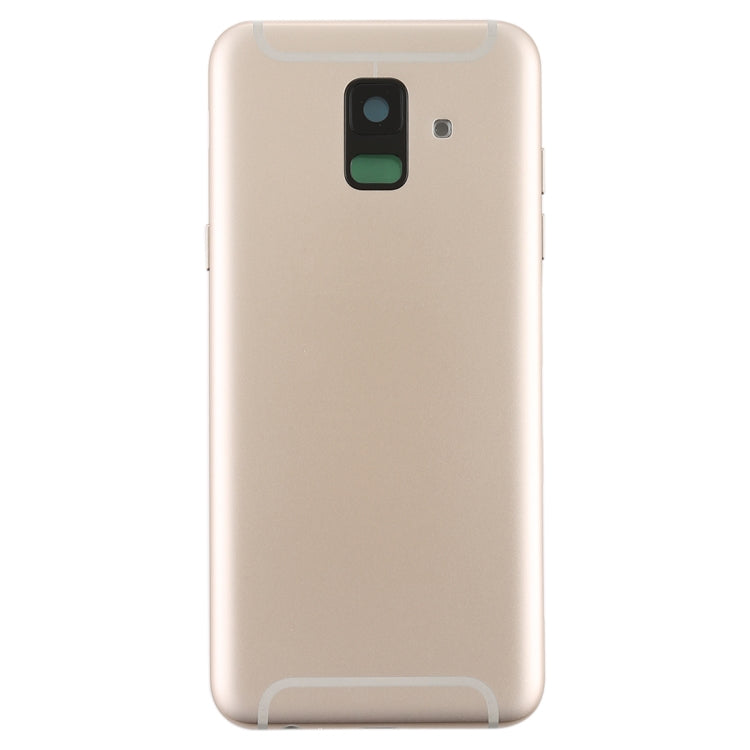 For Galaxy A6 (2018) / A600F Back Cover with Side Keys & Camera Lens (Gold) - Back Cover by buy2fix | Online Shopping UK | buy2fix