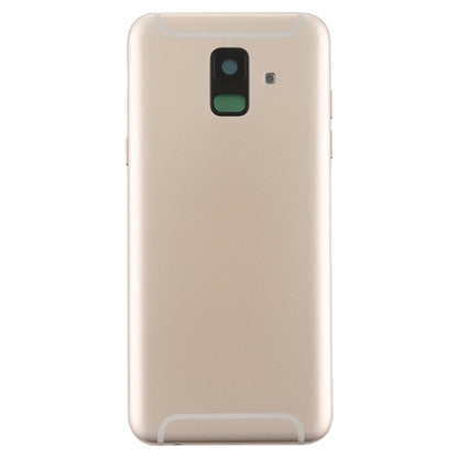For Galaxy A6 (2018) / A600F Back Cover with Side Keys & Camera Lens (Gold) - Back Cover by buy2fix | Online Shopping UK | buy2fix