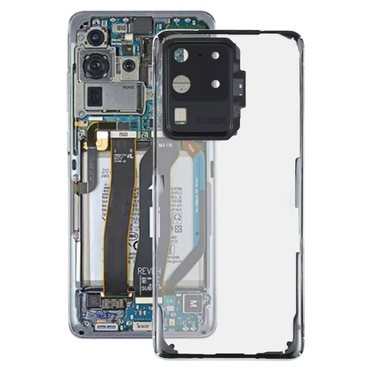 For Samsung Galaxy S20 Ultra SM-G988 SM-G988U SM-G988U1 SM-G9880 SM-G988B/DS SM-G988N SM-G988B SM-G988W Glass Transparent Battery Back Cover (Transparent) - Back Cover by buy2fix | Online Shopping UK | buy2fix