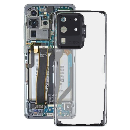 For Samsung Galaxy S20 Ultra SM-G988 SM-G988U SM-G988U1 SM-G9880 SM-G988B/DS SM-G988N SM-G988B SM-G988W Glass Transparent Battery Back Cover (Transparent) - Back Cover by buy2fix | Online Shopping UK | buy2fix