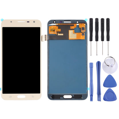 TFT LCD Screen for Galaxy J7 Neo, J701F/DS, J701M With Digitizer Full Assembly (Gold) - LCD Screen by buy2fix | Online Shopping UK | buy2fix