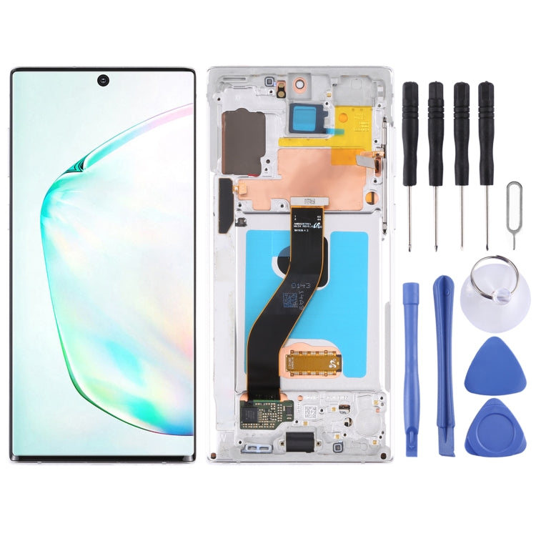 Original LCD Screen for Samsung Galaxy Note10 4G/Note10 5G SM-N971/N970 Digitizer Full Assembly With Frame (Silver) - LCD Screen by buy2fix | Online Shopping UK | buy2fix