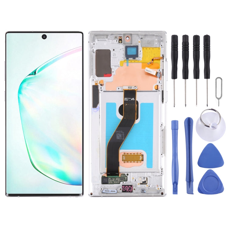 Original LCD Screen for Samsung Galaxy Note10+ 4G/Note10+ 5G SM-N976/N975 Digitizer Full Assembly With Frame (Silver) - LCD Screen by buy2fix | Online Shopping UK | buy2fix
