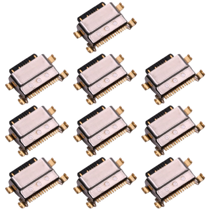 For Samsung Galaxy A6s SM-G6200 10pcs Charging Port Connector - Tail Connector by buy2fix | Online Shopping UK | buy2fix