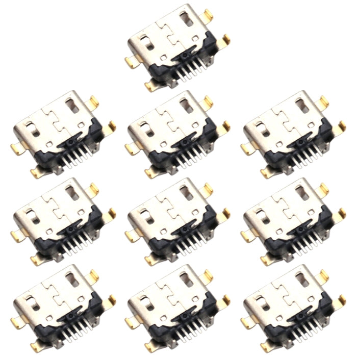 For Samsung Galaxy A10s SM-A107F 10pcs Charging Port Connector - Tail Connector by buy2fix | Online Shopping UK | buy2fix