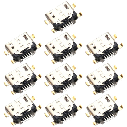 For Samsung Galaxy A10s SM-A107F 10pcs Charging Port Connector - Tail Connector by buy2fix | Online Shopping UK | buy2fix