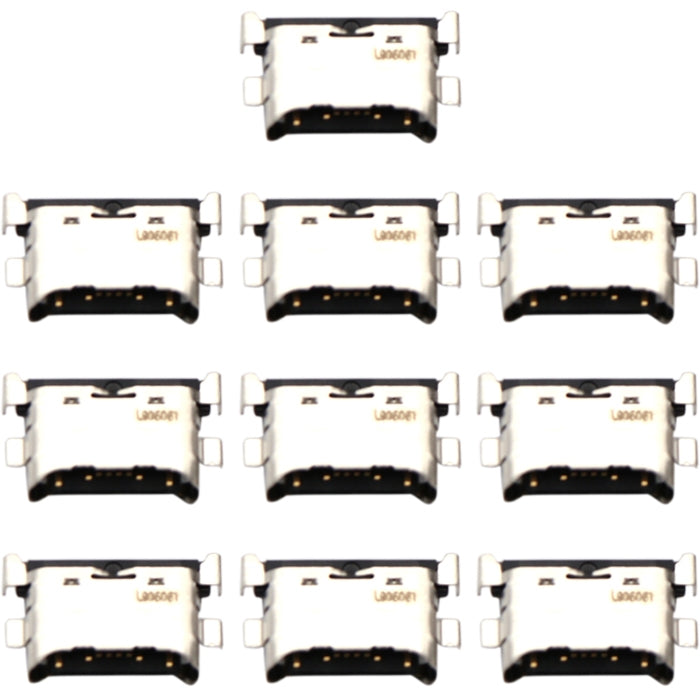 For Samsung Galaxy A40s SM-A407 10pcs Charging Port Connector - Tail Connector by buy2fix | Online Shopping UK | buy2fix