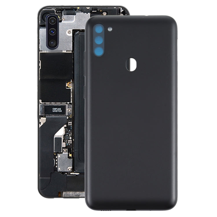 For Samsung Galaxy M11 SM-M115F Battery Back Cover (Black) - Back Cover by buy2fix | Online Shopping UK | buy2fix