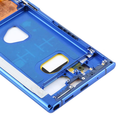 For Samsung Galaxy Note10+ 5G SM-N976F  Middle Frame Bezel Plate (Blue) - Frame Bezel Plate by buy2fix | Online Shopping UK | buy2fix