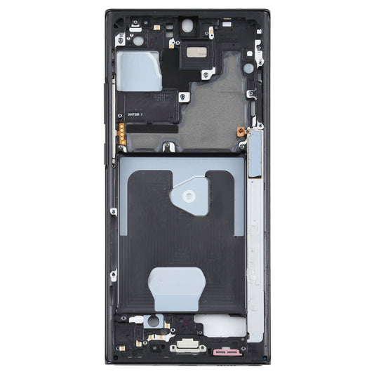 For Samsung Galaxy Note20 Ultra SM-N985F Middle Frame Bezel Plate With Parts (Black) - Frame Bezel Plate by buy2fix | Online Shopping UK | buy2fix
