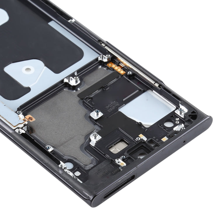For Samsung Galaxy Note20 Ultra SM-N985F Middle Frame Bezel Plate With Parts (Black) - Frame Bezel Plate by buy2fix | Online Shopping UK | buy2fix
