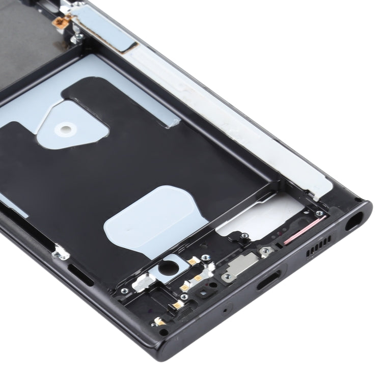 For Samsung Galaxy Note20 Ultra SM-N985F Middle Frame Bezel Plate With Parts (Black) - Frame Bezel Plate by buy2fix | Online Shopping UK | buy2fix