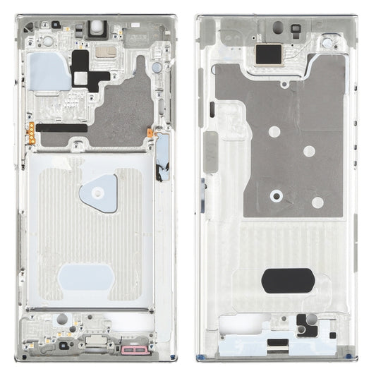 For Samsung Galaxy Note20 Ultra SM-N985F Middle Frame Bezel Plate With Parts (Silver) - Frame Bezel Plate by buy2fix | Online Shopping UK | buy2fix