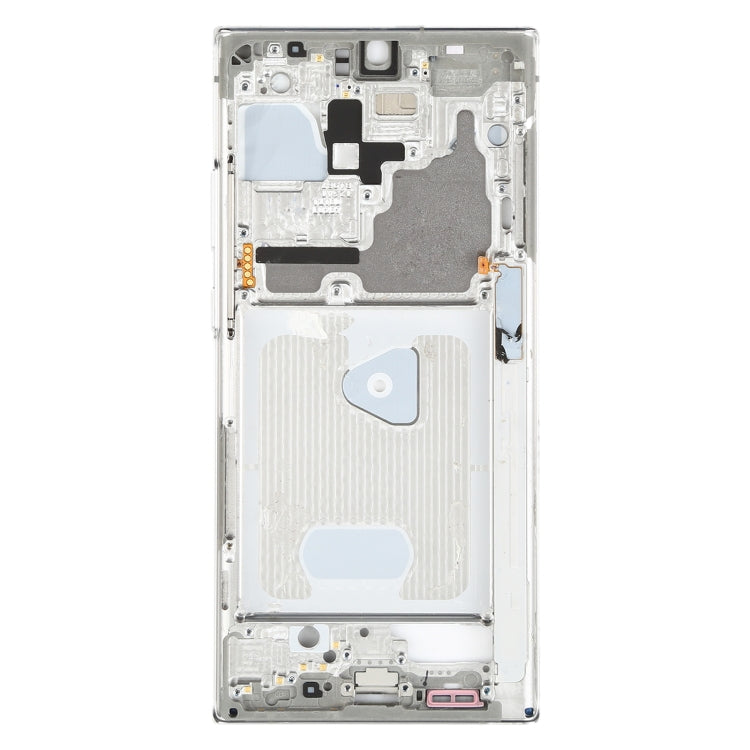 For Samsung Galaxy Note20 Ultra SM-N985F Middle Frame Bezel Plate With Parts (Silver) - Frame Bezel Plate by buy2fix | Online Shopping UK | buy2fix