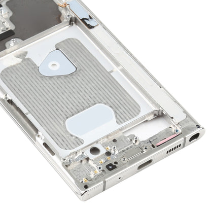For Samsung Galaxy Note20 Ultra SM-N985F Middle Frame Bezel Plate With Parts (Silver) - Frame Bezel Plate by buy2fix | Online Shopping UK | buy2fix
