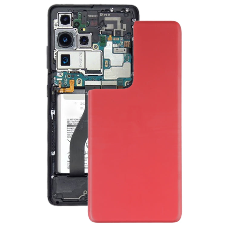 For Samsung Galaxy S21 Ultra 5G Battery Back Cover (Red) - Back Cover by buy2fix | Online Shopping UK | buy2fix