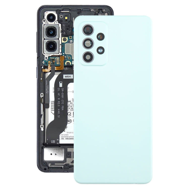 For Samsung Galaxy A52 5G / A52 4G Battery Back Cover with Camera Lens Cover(Green) - Back Cover by buy2fix | Online Shopping UK | buy2fix
