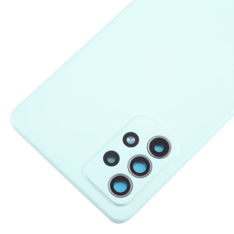 For Samsung Galaxy A52 5G / A52 4G Battery Back Cover with Camera Lens Cover(Green) - Back Cover by buy2fix | Online Shopping UK | buy2fix