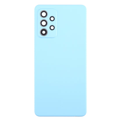 For Samsung Galaxy A52 5G / A52 4G Battery Back Cover with Camera Lens Cover(Blue) - Back Cover by buy2fix | Online Shopping UK | buy2fix
