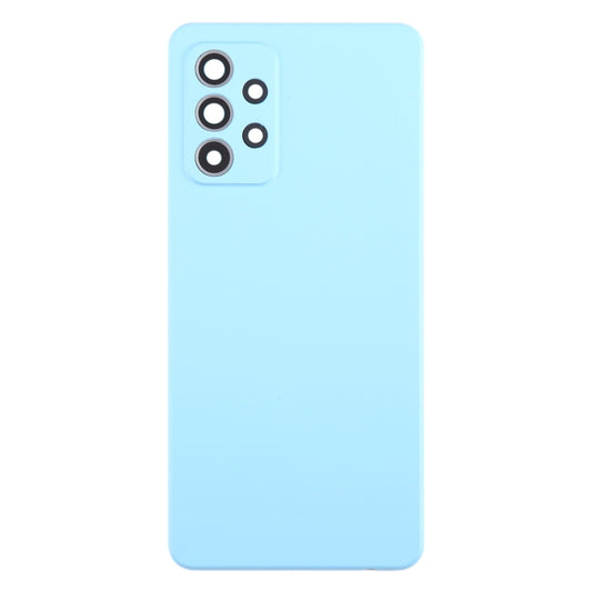 For Samsung Galaxy A52 5G / A52 4G Battery Back Cover with Camera Lens Cover(Blue) - Back Cover by buy2fix | Online Shopping UK | buy2fix