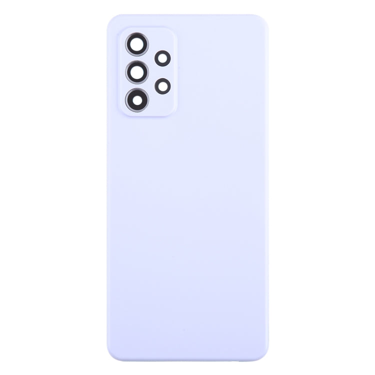 For Samsung Galaxy A52 5G / A52 4G Battery Back Cover with Camera Lens Cover(Purple) - Back Cover by buy2fix | Online Shopping UK | buy2fix