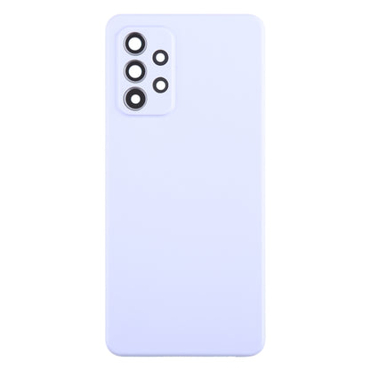 For Samsung Galaxy A52 5G / A52 4G Battery Back Cover with Camera Lens Cover(Purple) - Back Cover by buy2fix | Online Shopping UK | buy2fix