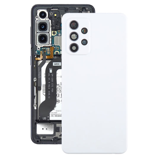 For Samsung Galaxy A52 5G / A52 4G Battery Back Cover with Camera Lens Cover(White) - Back Cover by buy2fix | Online Shopping UK | buy2fix