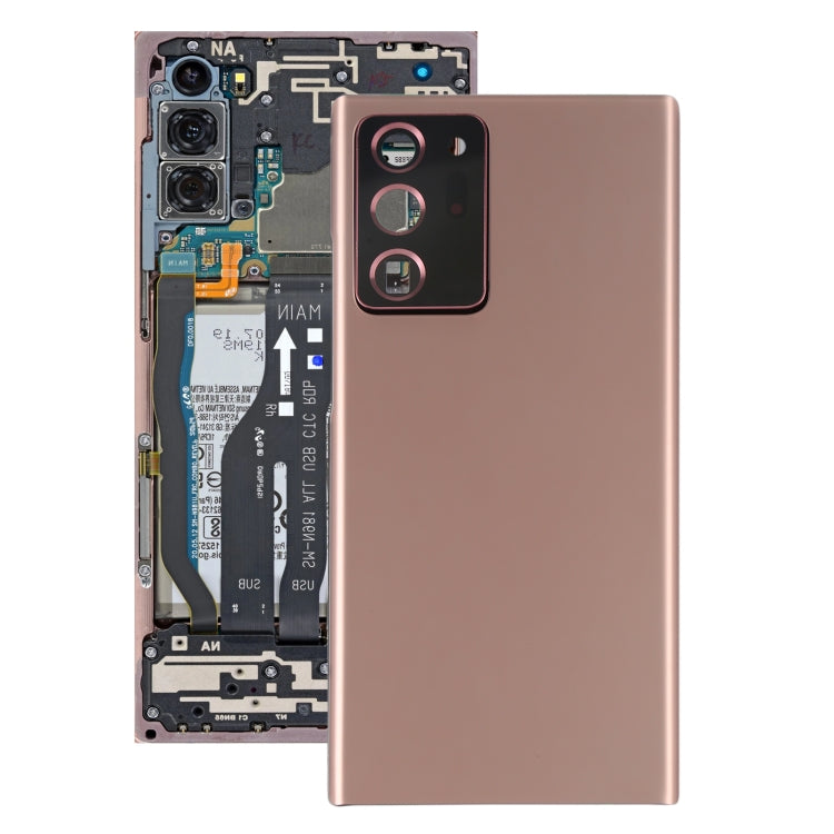 For Samsung Galaxy Note20 Ultra Battery Back Cover with Camera Lens Cover (Rose Gold) - Back Cover by buy2fix | Online Shopping UK | buy2fix