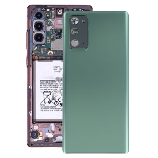 For Samsung Galaxy Note20 Battery Back Cover with Camera Lens Cover (Green) - Back Cover by buy2fix | Online Shopping UK | buy2fix