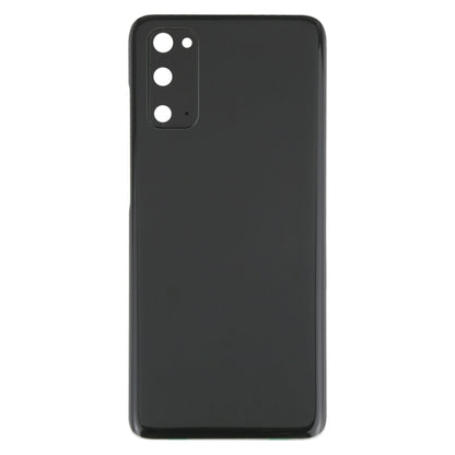 For Samsung Galaxy S20 Battery Back Cover with Camera Lens Cover (Black) - Back Cover by buy2fix | Online Shopping UK | buy2fix