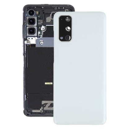 For Samsung Galaxy S20 Battery Back Cover with Camera Lens Cover (White) - Back Cover by buy2fix | Online Shopping UK | buy2fix