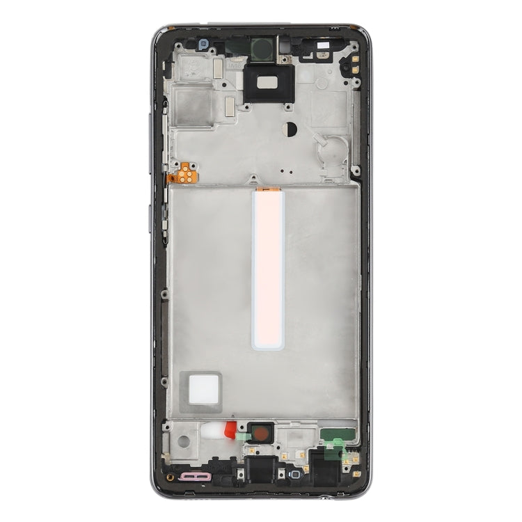 For Samsung Galaxy A52  Middle Frame Bezel Plate (Black) - Frame Bezel Plate by buy2fix | Online Shopping UK | buy2fix