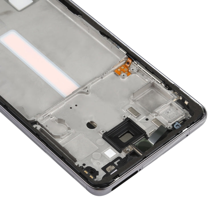For Samsung Galaxy A52  Middle Frame Bezel Plate (Black) - Frame Bezel Plate by buy2fix | Online Shopping UK | buy2fix