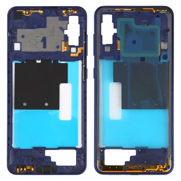 For Samsung Galaxy A60  Middle Frame Bezel Plate (Blue) - Galaxy A Series Parts by buy2fix | Online Shopping UK | buy2fix