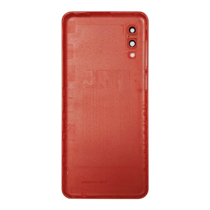 For Samsung Galaxy A02 Battery Back Cover with Camera Lens Cover (Red) - Back Cover by buy2fix | Online Shopping UK | buy2fix