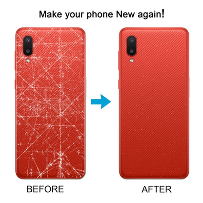 For Samsung Galaxy A02 Battery Back Cover with Camera Lens Cover (Red) - Back Cover by buy2fix | Online Shopping UK | buy2fix