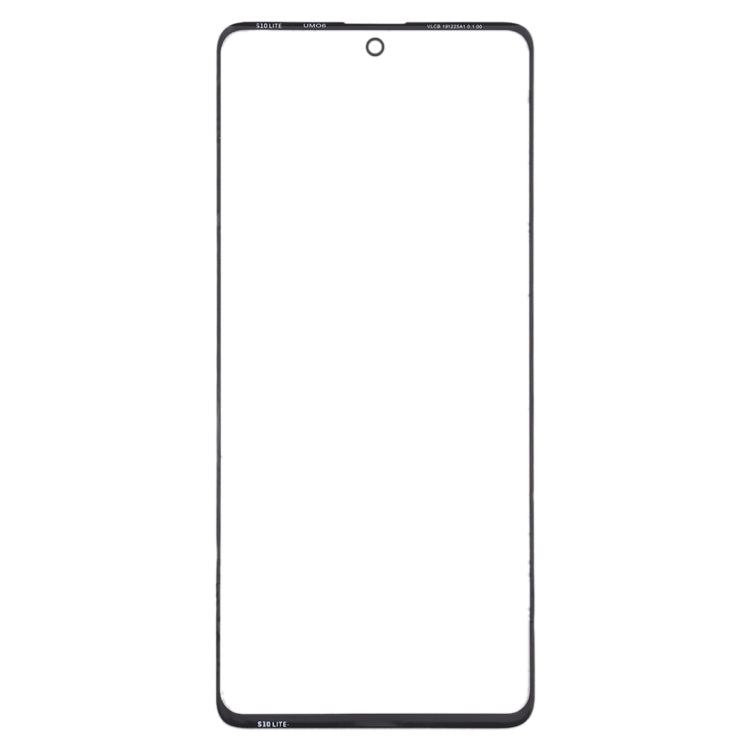 For Samsung Galaxy A71 10pcs Front Screen Outer Glass Lens (Black) - Outer Glass Lens by buy2fix | Online Shopping UK | buy2fix