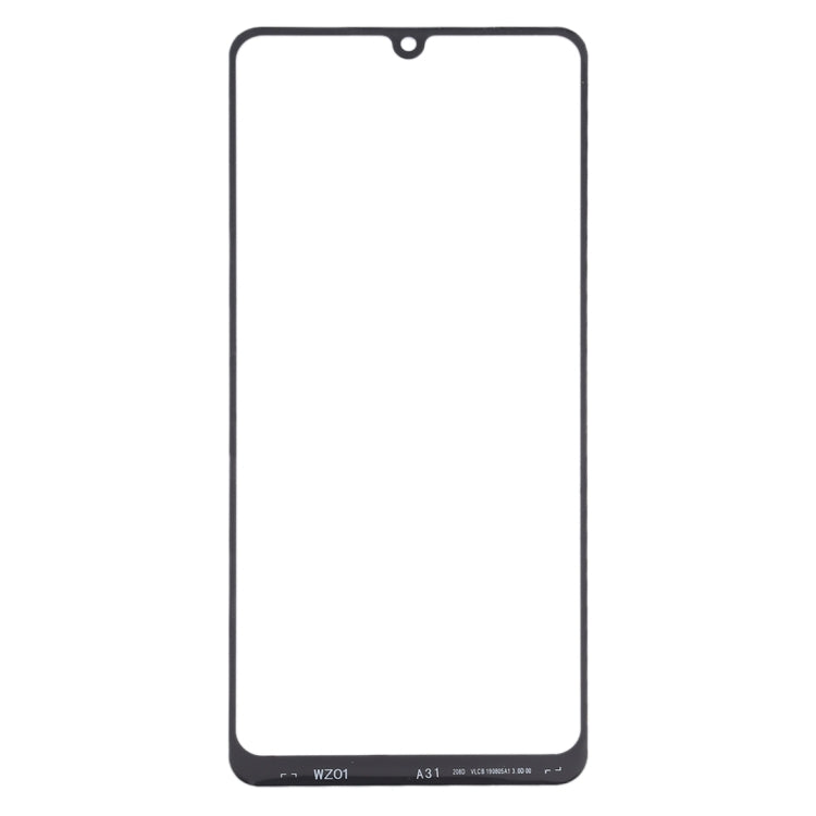 For Samsung Galaxy A31 10pcs Front Screen Outer Glass Lens (Black) - Outer Glass Lens by buy2fix | Online Shopping UK | buy2fix