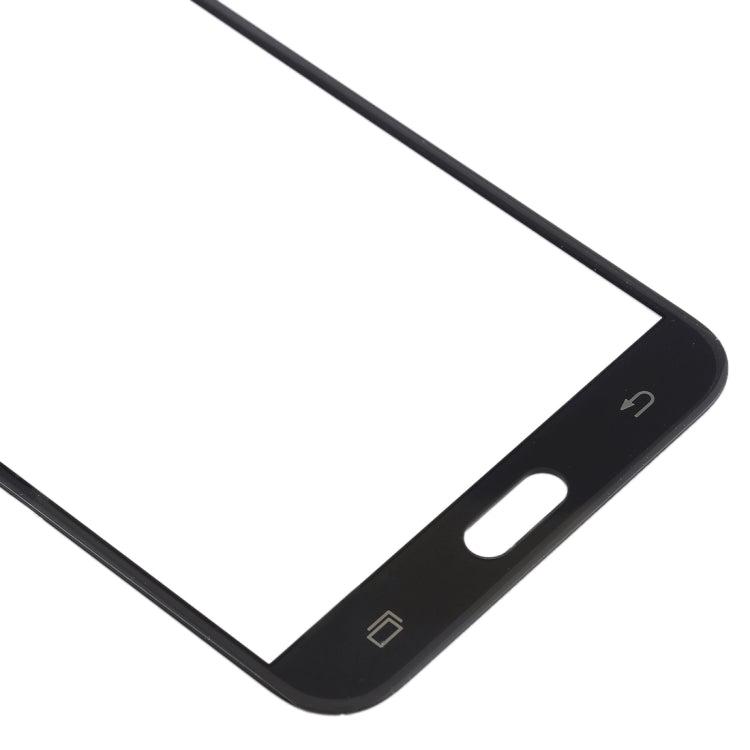 For Samsung Galaxy J7 V / J727V / J727P 10pcs Front Screen Outer Glass Lens (Black) - Outer Glass Lens by buy2fix | Online Shopping UK | buy2fix