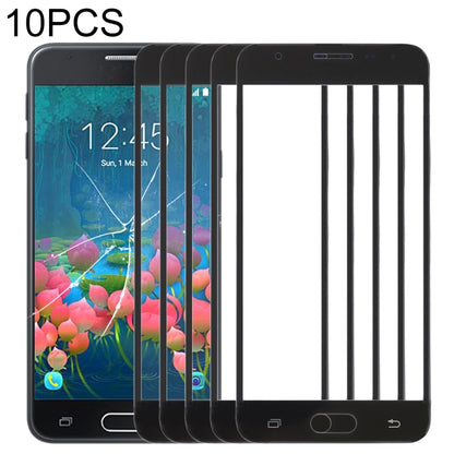 For Samsung Galaxy J5 Prime, On5 (2016), G570F/DS, G570Y 10pcs Front Screen Outer Glass Lens (Black) - Outer Glass Lens by buy2fix | Online Shopping UK | buy2fix