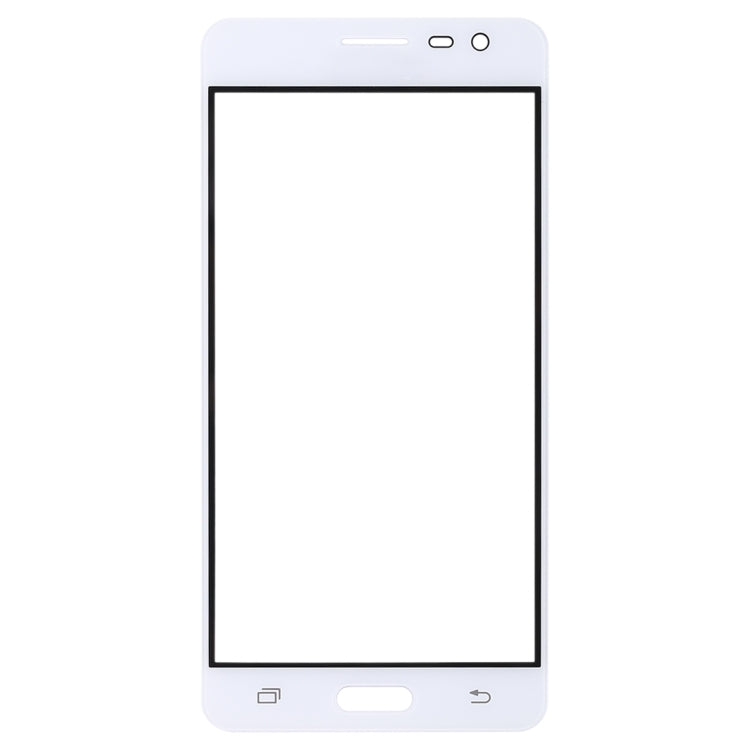 For Samsung Galaxy J3 Pro / J3110 10pcs Front Screen Outer Glass Lens (White) - Outer Glass Lens by buy2fix | Online Shopping UK | buy2fix